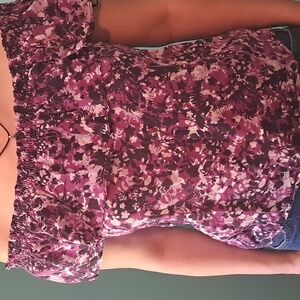 Claudia Richard Purple Floral Top